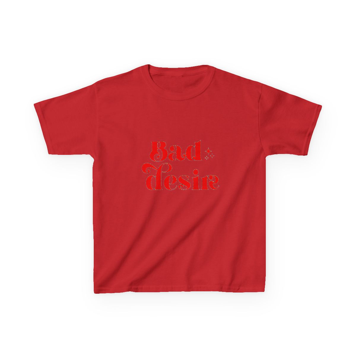 Bad desire enhypen engene typography text Morcaworks Kids T-Shirt - alternate angle 4, merchandise