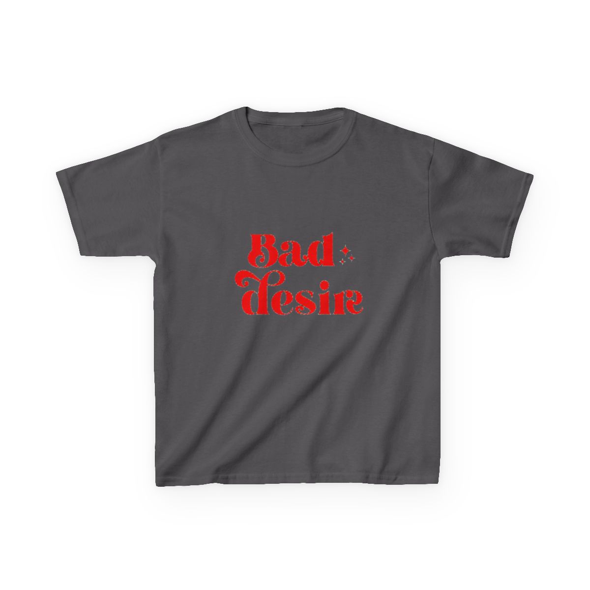 Bad desire enhypen engene typography text Morcaworks Kids T-Shirt